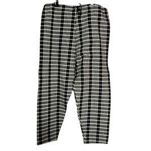 NEW SKIDZ VINTAGE One Size Black White Plaid Pants NWT Dead Stock